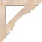 Ekena Millwork Olympic Slat Smooth Bracket w/ Offset Brace, Douglas Fir, 7 1/2"W x 44"D x 44"H BKT0806X44X44OLY06SDF - alternate 2